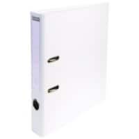 Exacompta PremTouch Ordner DIN A4 50 mm Weiß 2 Ringe 53548E Pappkarton, PVC (Polyvinylchlorid) Hochformat 10 Stück