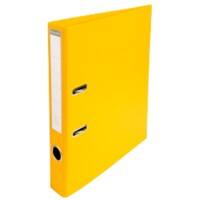 Exacompta PremTouch Ordner DIN A4 50 mm Gelb 2 Ringe 53549E Pappkarton, PVC (Polyvinylchlorid) Hochformat 10 Stück