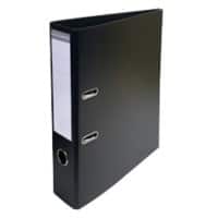 Exacompta PremTouch Ordner DIN A4 70 mm Schwarz 2 Ringe 53741E Pappkarton, PVC (Polyvinylchlorid) Hochformat 10 Stück