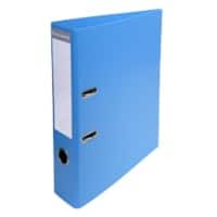 Exacompta PremTouch Ordner DIN A4 70 mm Blau 2 Ringe 53742E Pappkarton, PVC (Polyvinylchlorid) Hochformat 10 Stück