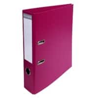 Exacompta PremTouch Ordner DIN A4 70 mm Fuchsia 2 Ringe 53747E Pappkarton, PVC (Polyvinylchlorid) Hochformat 10 Stück