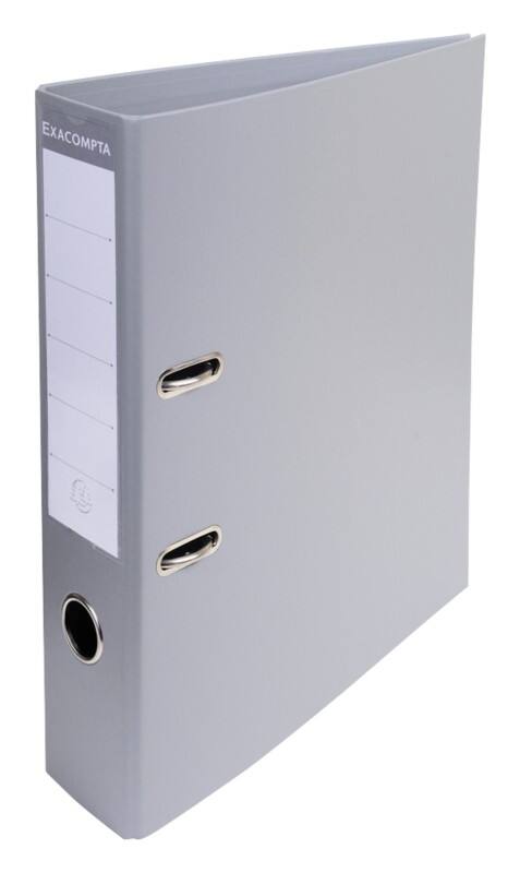 Exacompta Prem Touch Breit Ordner DIN A4 70 mm Grau 2 Ringe 53740E Kunststoff Hochformat  10 Stück