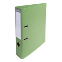 Exacompta PremTouch Ordner DIN A4 70 mm Grün 2 Ringe 53756E Pappkarton, PVC (Polyvinylchlorid) Hochformat 10 Stück
