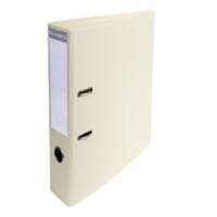 Exacompta PremTouch Ordner DIN A4 70 mm Creme 2 Ringe 53750E Pappkarton, PVC (Polyvinylchlorid) Hochformat 10 Stück