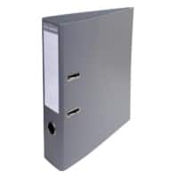 Exacompta PremTouch Ordner DIN A4 70 mm Grau 2 Ringe 53754E Pappkarton, PVC (Polyvinylchlorid) Hochformat 10 Stück
