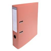 Exacompta PremTouch Ordner DIN A4 70 mm Lachsfarben 2 Ringe 53705E Pappkarton, PVC (Polyvinylchlorid) Hochformat 10 Stück