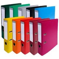 Exacompta Prem Touch Breit Ordner DIN A4 70 mm Farbig sortiert 2 Ringe 53074E Pappkarton, PP (Polypropylen) Hochformat  10 Stück