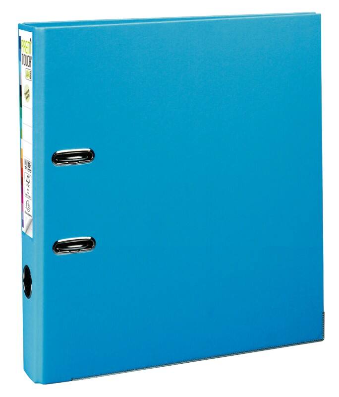 Exacompta Prem Touch Schmal Ordner DIN A4 50 mm Hellblau 2 Ringe 53102E Kunststoff Hochformat  10 Stück