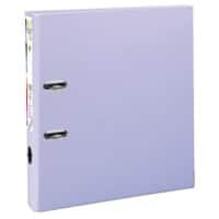 Exacompta PremTouch Ordner A4 Maxi 50 mm Violett 2 Ringe 53107E Pappkarton, PP (Polypropylen) Hochformat 10 Stück