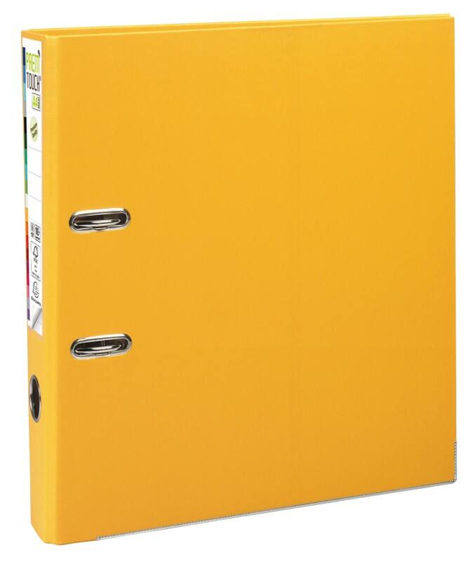 Exacompta Prem Touch Schmal Ordner DIN A4 50 mm Gelb 2 Ringe 53149E Kunststoff Hochformat  10 Stück