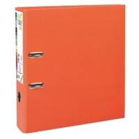 Exacompta PremTouch Ordner A4 Maxi 80 mm Orange 2 Ringe 53344E Pappkarton, PP (Polypropylen) Hochformat 10 Stück