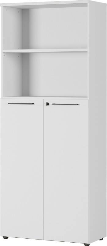 GERMANIA Schrank Agenda Melamin 4236-69AUFB Hellgrau 800 x 400 x 1.970 mm