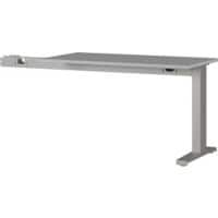 GERMANIA Schreibtisch-Erweiterung 4241-583AUFB Hellgrau, Silber 1.130 x 600 x 870 mm