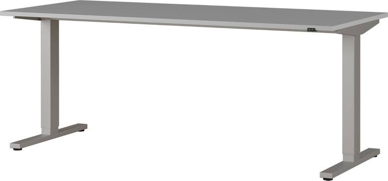 GERMANIA GW-Agenda Höhenverstellbar Sitz-Stehschreibtisch Rechteckig T-Fuß 1.800 (B) x 800 (T) x 1.200 (H) mm Melamin