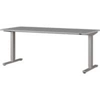 GERMANIA GW-Agenda Höhenverstellbar Sitz-Stehschreibtisch Rechteckig T-Fuß 1.800 (B) x 800 (T) x 1.200 (H) mm Melamin