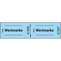 Sigel Gutscheinmarken-Rolle"Wertmarke" 6 x 3 cm Blau 500 Stück