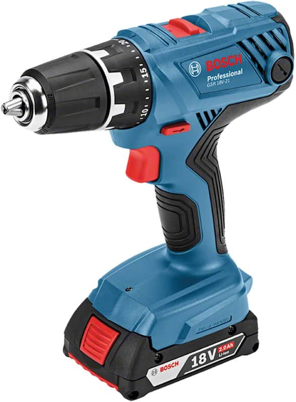 Bosch GSR 18V-21 inkl 2x Akku Akku-Bohrschrauber
