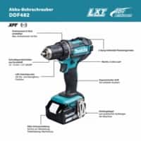 Makita Bohrschrauber DDF482Z (ohne Akku)