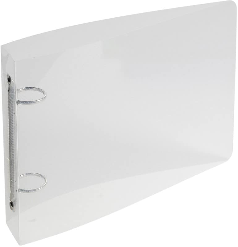 Exacompta Ringbuch 2 Ringe 25 mm PP (Polypropylen) Transparent 10 Stück