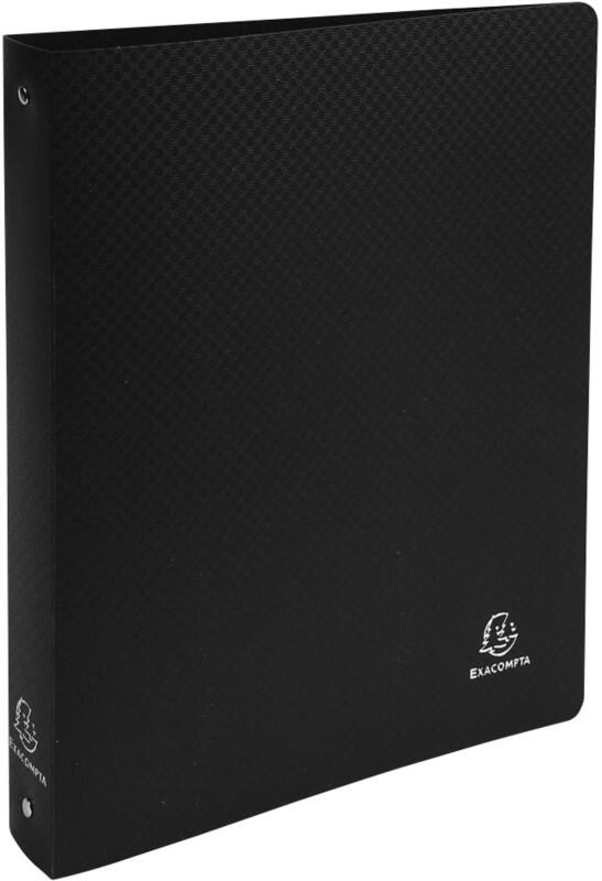 Exacompta Ringbuch 4 Ringe Polypropylen A4 Maxi Schwarz 20 Stück