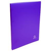 Exacompta Ringbuch 4 Ringe Polypropylen DIN A4 Lila 25 Stück