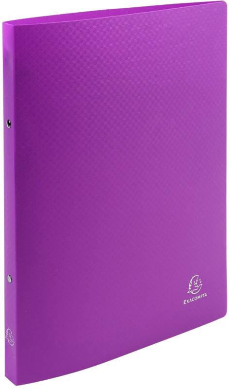 Exacompta Ringbuch 2 Ringe Polypropylen DIN A4 Lila 25 Stück