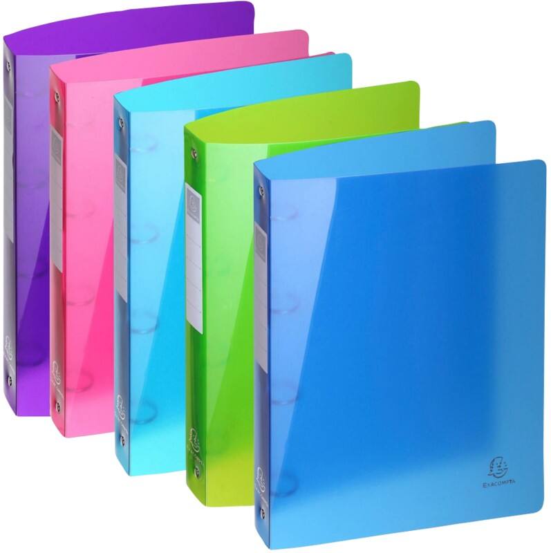 Exacompta Ringbuch 51780E 4 Ringe Polypropylen A4 Maxi Farbig sortiert 15 Stück