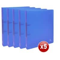 Exacompta Ringbuch 2 Ringe Polypropylen A4 Maxi Blau 15 Stück