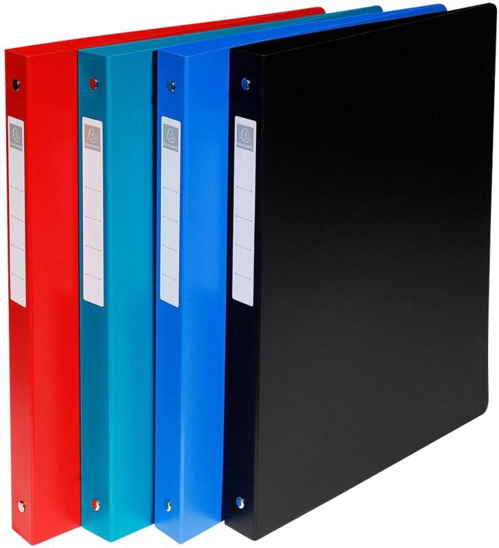 Exacompta Ringbuch 51290E 4 Ringe Polypropylen A4 Maxi Farbig sortiert 15 Stück