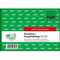 Sigel Ausgabe-/Einnahmebelege Block DIN A6