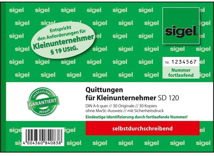 Sigel Quittungsformulare DIN A6 2x30 Blatt Selbstdurchschreibend