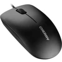 Cherry Kabelgebundene Maus 1.8 m Kabel Beidhändig MC 1000 Schwarz, Weiß