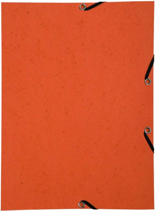 Exacompta Eckspannmappe 55464E Orange Karton 24 x 32 cm 50 Stück