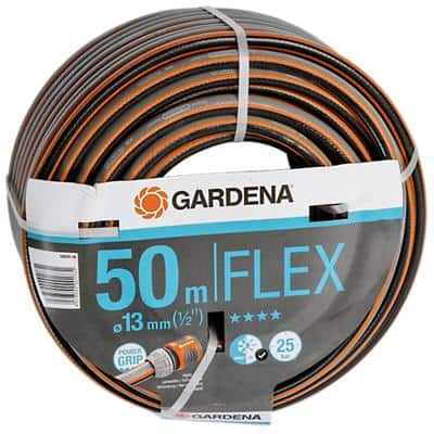 Gardena Comfort Flex Schlauch 9x9 13mm Schwarz/Orange 1/2" 50 m