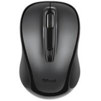 Trust Kabellose Silent Optische Maus Siero Für Rechts- und Linkshänder USB-A Micro Receiver Schwarz