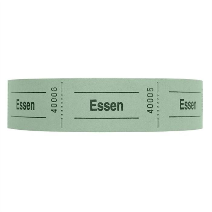 WOLF & APPENZELLER Gutscheinmarke "Essen" Grün Perforiert 1000 Stück à 1000 Stück