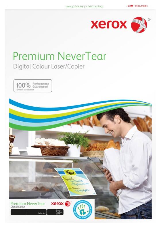 Xerox Premium NeverTear DIN A4 Polyesterfolie Pastellblau 170 g/m² Matt 100 Blatt