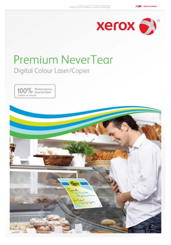 Xerox Premium NeverTear Selbstklebende Polyesterfolie SRA3 Polyesterpapier 230 g/m² Matt Transparent 50 Blatt