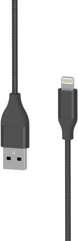 XLayer Ladekabel USB A Male Apple Lightning 1.5 m Schwarz