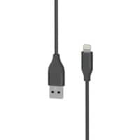 XLayer Ladekabel USB A Male Apple Lightning 1.5 m Schwarz