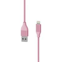 XLAYER 217079 1 x USB Stecker auf 1 x Apple Lightning Stecker Ladekabel 1,5m Rosa