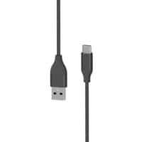 XLAYER 217083 1 x USB C Stecker auf 1 x USB Stecker Ladekabel 1,5m Schwarz