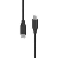 XLAYER 217087 1 x USB C Stecker auf 1 x USB Stecker Ladekabel 1,5m Schwarz