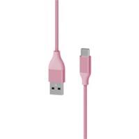 XLAYER 217085 1 x USB C Stecker auf 1 x USB Stecker Ladekabel 1,5m Rosa