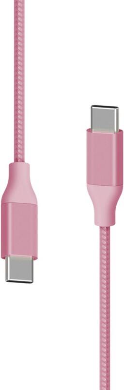 XLAYER 217089 1 x USB C Stecker auf 1 x USB Stecker Ladekabel 1,5m Rosa