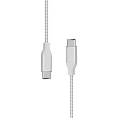 XLAYER 217086 1 x USB C Stecker auf 1 x USB Stecker Ladekabel 1,5m Silber