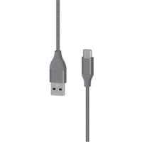 XLAYER 217084 1 x USB C Stecker auf 1 x USB Stecker Ladekabel 1,5m Grau