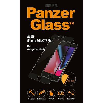 PanzerGlass Bildschirmschutz iPhone 6/6s/7/8 Plus Schwarz, Glasklar