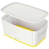 Leitz MyBox WOW Aufbewahrungsbox 5 L Weiß, Gelb Kunststoff 31,8 x 19,1 x 12,8 cm