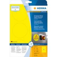 HERMA Wetterfeste Etiketten 8035 Gelb Ø13 mm 25 Blatt à 6 Etiketten